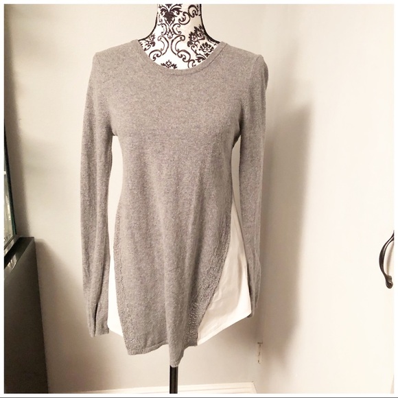 Rachel Roy Gray and White Top - Picture 1 of 6